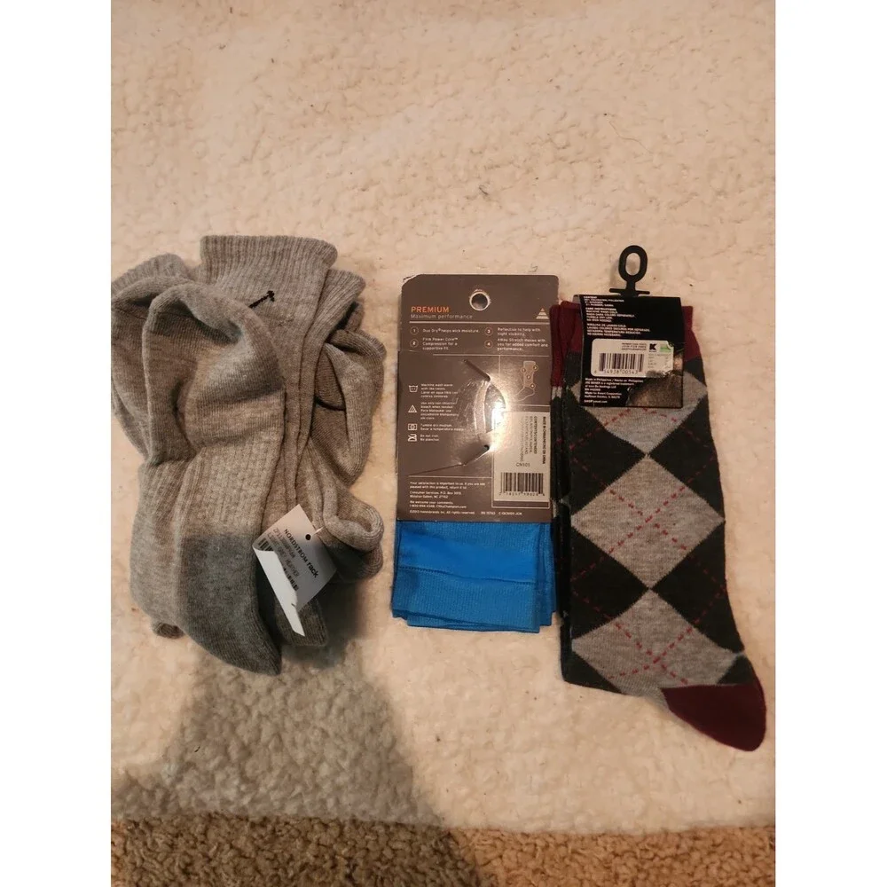 Mens Socks Lot 5 Pairs NWT Polo Ralph Lauren Joe Boxer Crew C9 Champion L XL